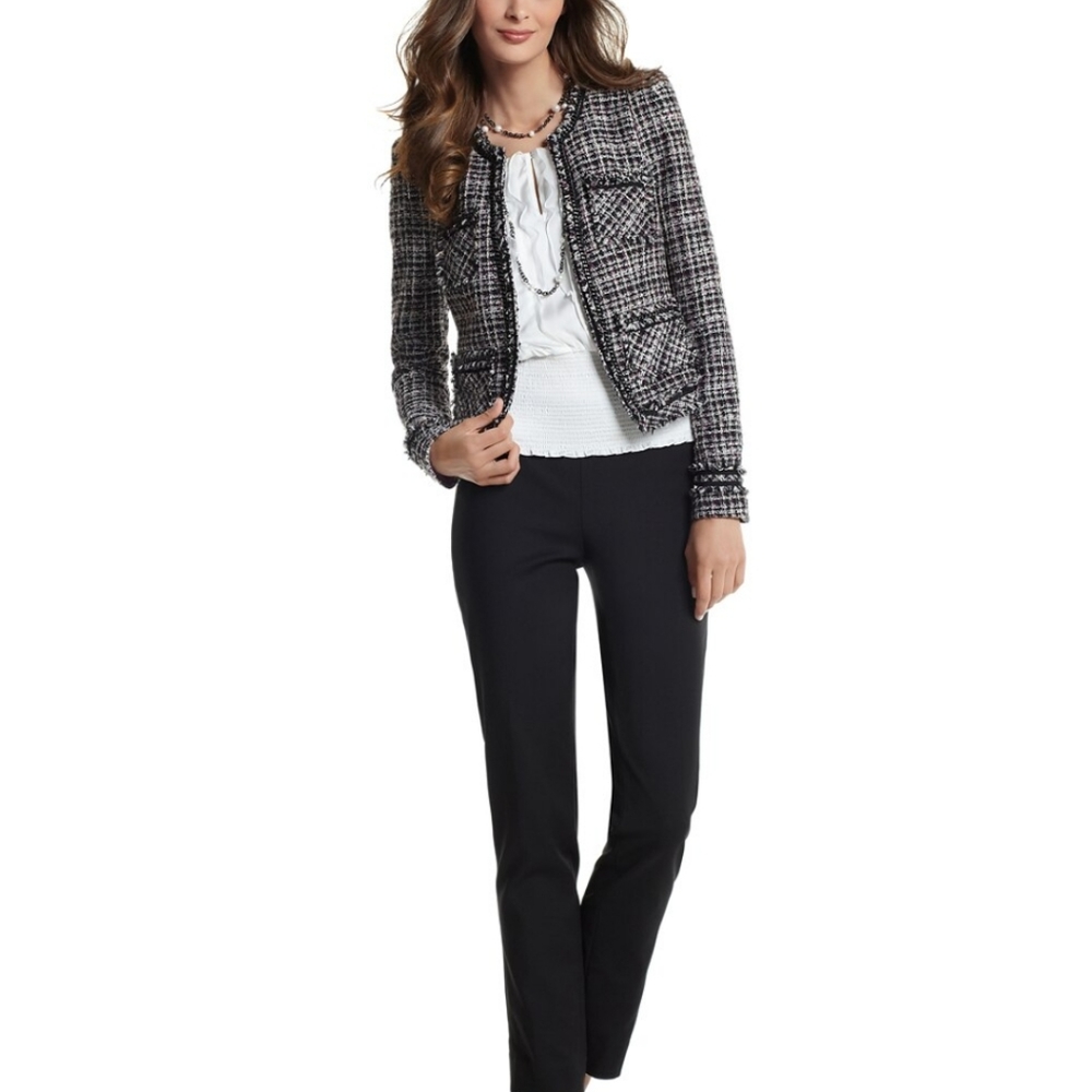 White House Black Market Tweed Trophy Jacket